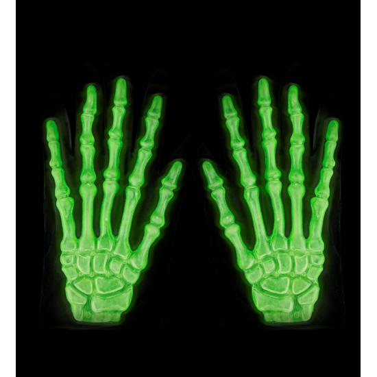 Guantes 3D de Esqueleto Fluorescentes Guantes 3D de Esqueleto Fluorescentes
