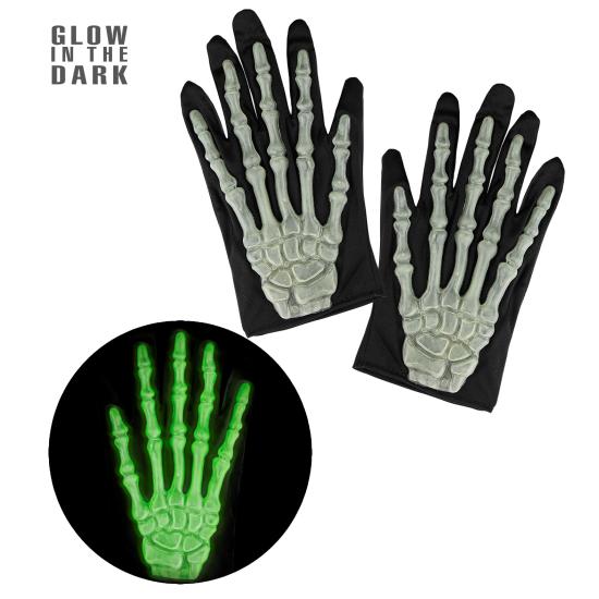 Guantes 3D de Esqueleto Fluorescentes Guantes 3D de Esqueleto Fluorescentes