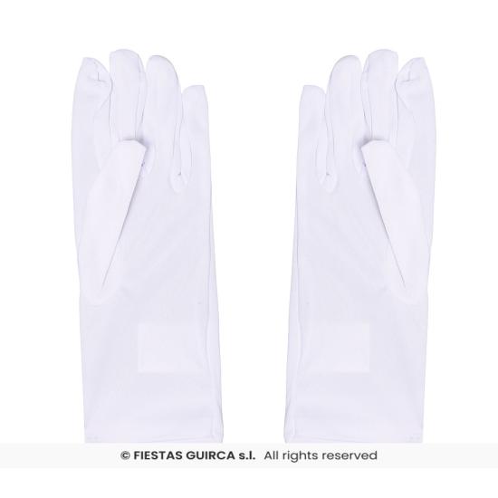 Guantes Blancos de Tela 20 cm – Accesorio para Disfraz Guantes Blancos de Tela 20 cm – Accesorio para Disfraz