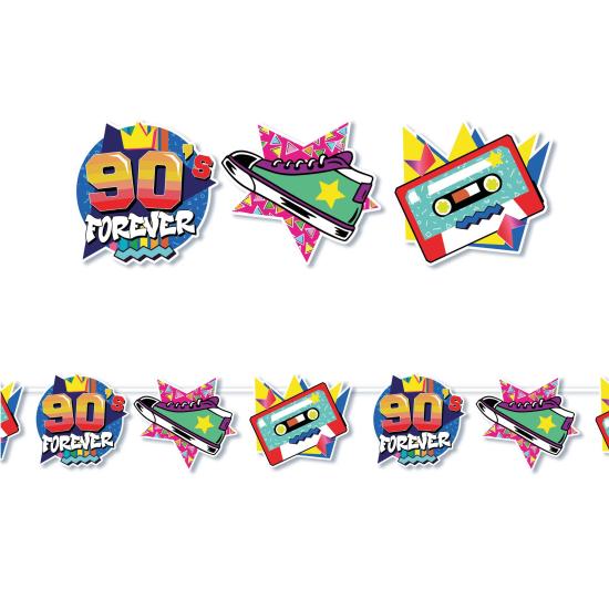 Guirnalda Años 90 de 300 cms Guirnalda Años 90 de 300 cms