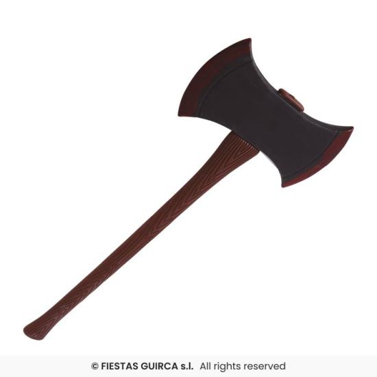 Hacha 2 Filos 73 cm - Accesorio de Guerrero y Verdugo Hacha 2 Filos 73 cm - Accesorio de Guerrero y Verdugo