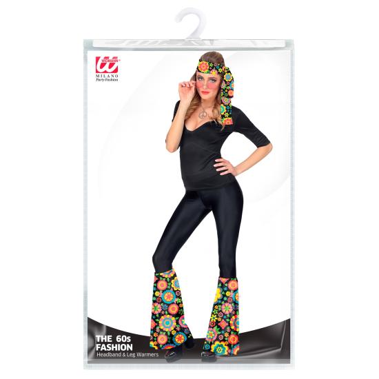 Hippie Set 60s / 70s, Flower diadema y guanteletes, hippie, reggae, flower power Hippie Set 60s / 70s, Flower diadema y guanteletes, hippie, reggae, flower power