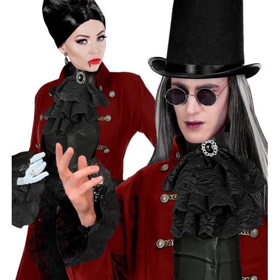 Jabot con gema y muñequeras de encaje – complemento para disfraces Jabot con gema y muñequeras de encaje – complemento para disfraces