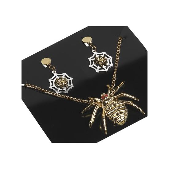 HALLOWEEN JUEGO ARAÑA PENDIENTES Y COLGANTE HALLOWEEN JUEGO ARAÑA PENDIENTES Y COLGANTE