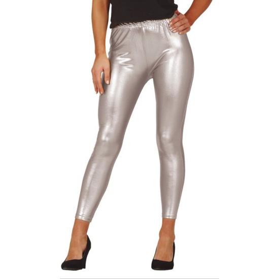 Leggins metalizados plateados Leggins metalizados plateados