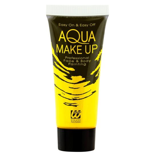Maquillaje Amarillo  Fluorescente en Bote 30ml Maquillaje Amarillo  Fluorescente en Bote 30ml