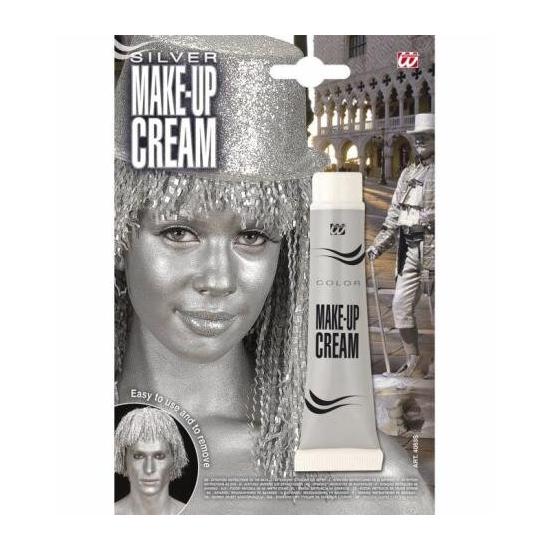 Maquillaje Color Plata para disfraces. Maquillaje Color Plata para disfraces.