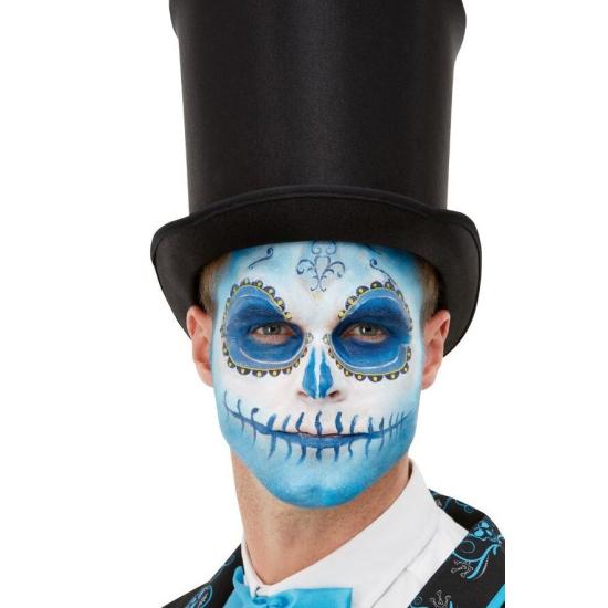 Maquillaje día de los Muertos Azul Maquillaje día de los Muertos Azul