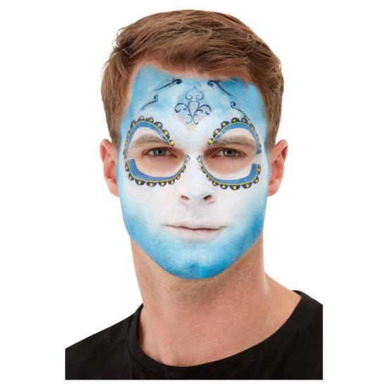 Maquillaje día de los Muertos Azul Maquillaje día de los Muertos Azul