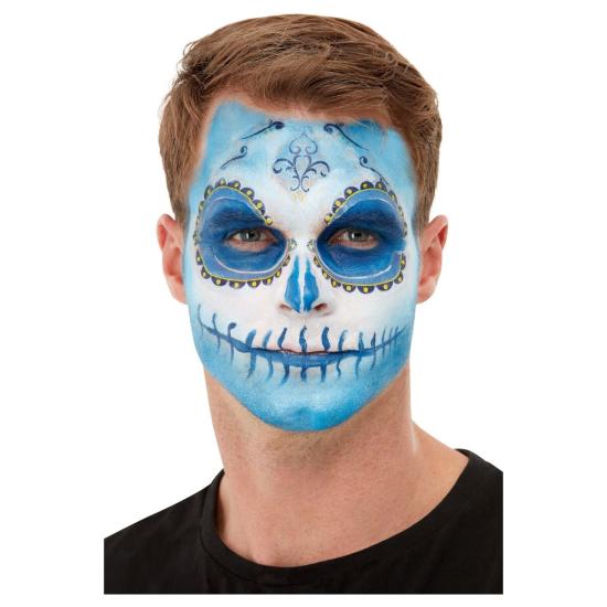 Maquillaje día de los Muertos Azul Maquillaje día de los Muertos Azul