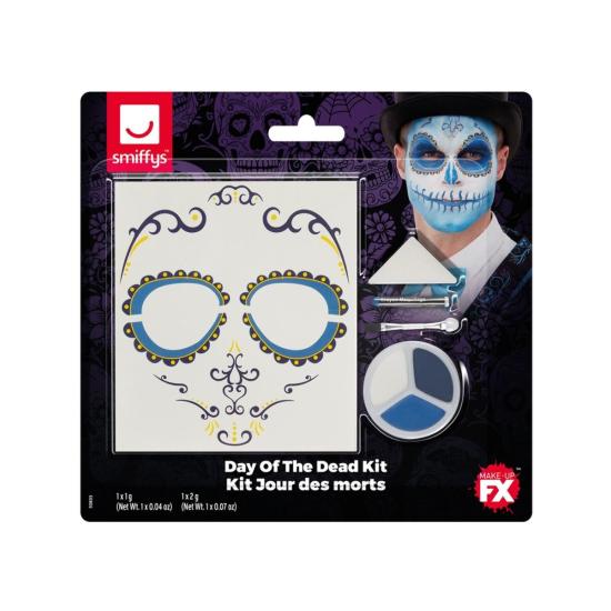 Maquillaje día de los Muertos Azul Maquillaje día de los Muertos Azul