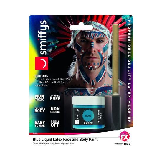 Maquillaje de Látex Líquido azul de 59 ml Maquillaje de Látex Líquido azul de 59 ml