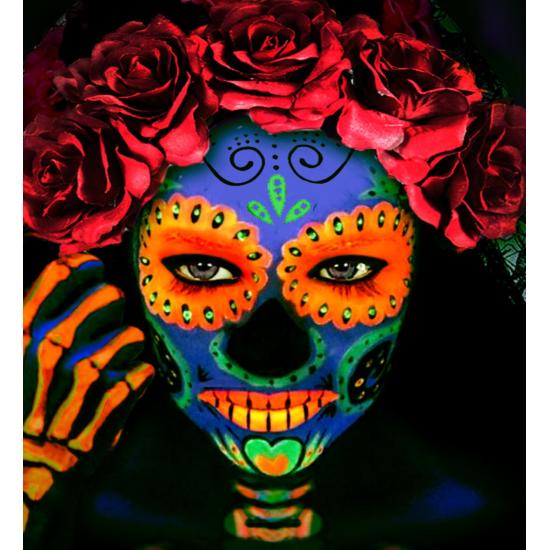 Maquillaje Naranja Fluorescente en Bote 30ml Maquillaje Naranja Fluorescente en Bote 30ml