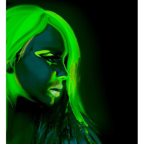 Maquillaje Verde Fluorescente en Bote 30ml Maquillaje Verde Fluorescente en Bote 30ml