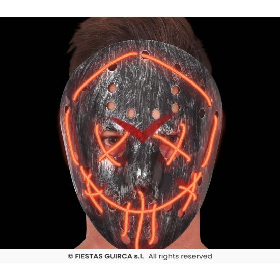 Mascara hockey plata con luz, pvc Mascara hockey plata con luz, pvc