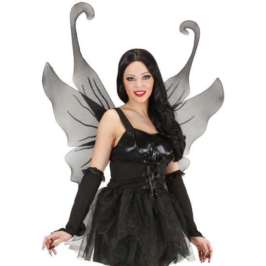 Maxi alas negras con purpurina  mujer Maxi alas negras con purpurina  mujer