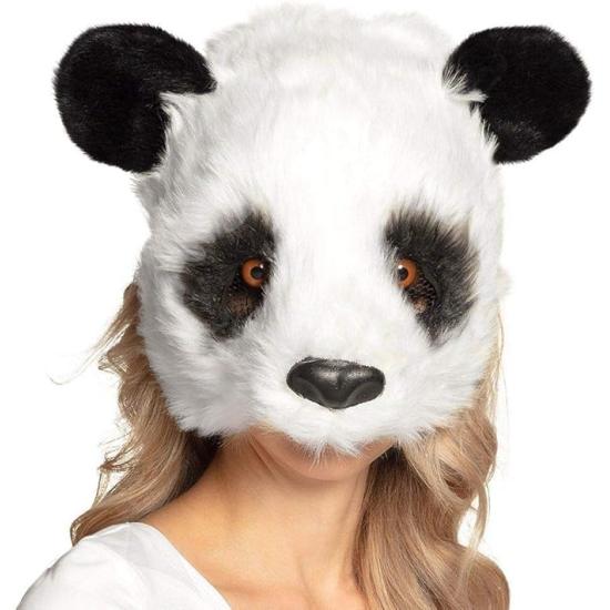 Media máscara de peluche de Panda Media máscara de peluche de Panda