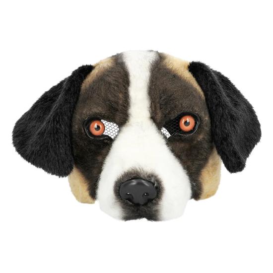 Media máscara de peluche San Bernardo adultos Media máscara de peluche San Bernardo adultos