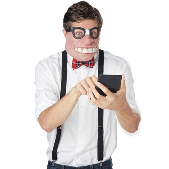 Media Máscara Empollón. Media Máscara Empollón.