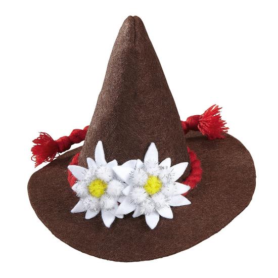 Mini sombrero bávaro  edelweiss unisex Mini sombrero bávaro  edelweiss unisex
