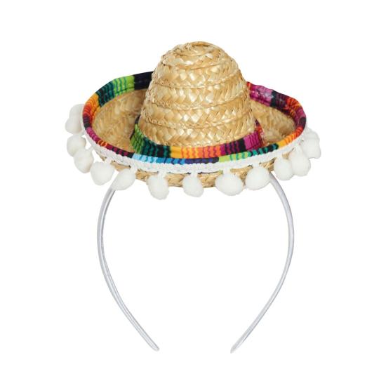 Mini sombrero de mexicano para mujer Mini sombrero de mexicano para mujer