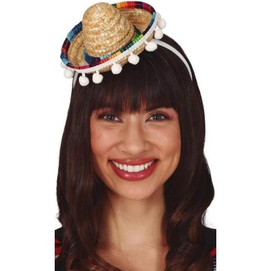 Mini sombrero de mexicano para mujer Mini sombrero de mexicano para mujer