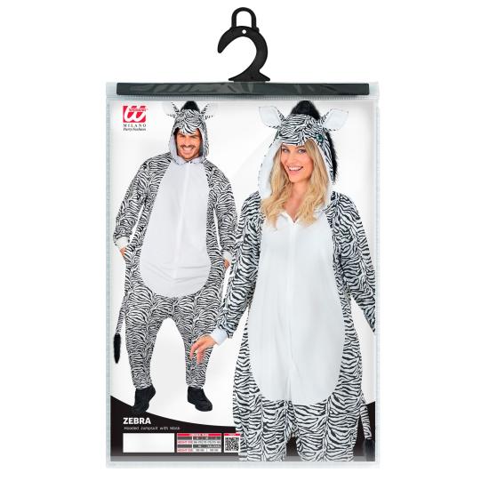 Mono Cebra Unisex de Felpa para Adulto