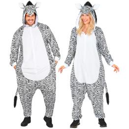 Mono Cebra Unisex de Felpa para Adulto