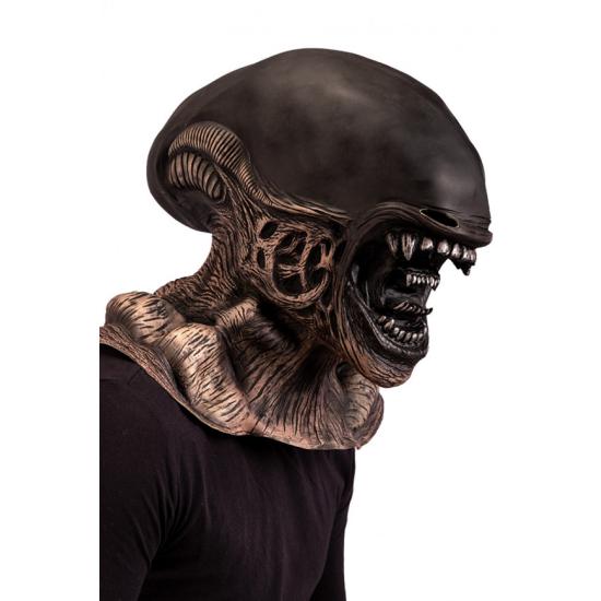 Máscara alienígena de látex con solapa de cartón Máscara alienígena de látex con solapa de cartón