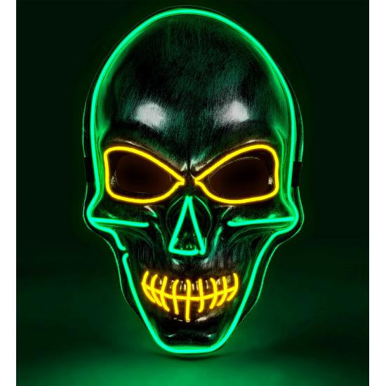 Máscara LED calavera color Máscara LED calavera color