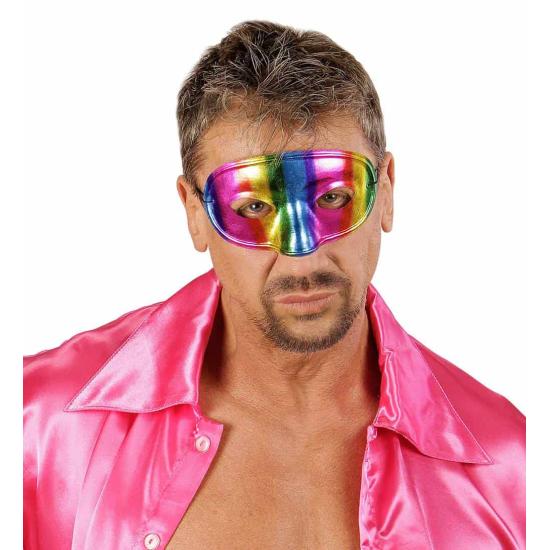 Antifaz Arcoíris Metalizada Unisex. Antifaz Arcoíris Metalizada Unisex.