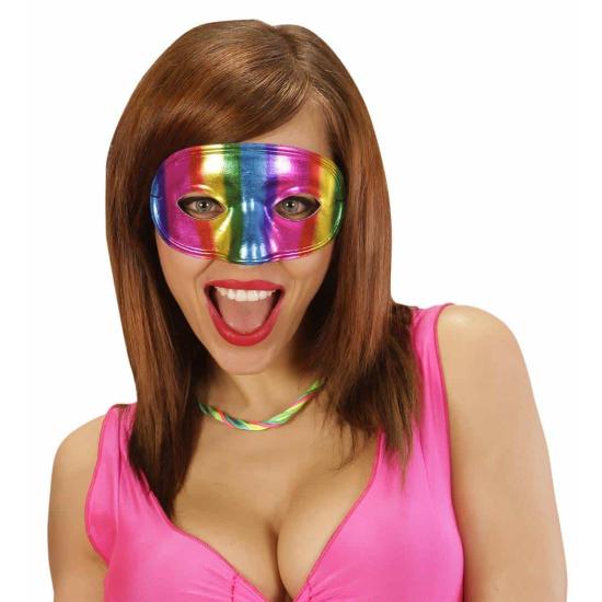 Antifaz Arcoíris Metalizada Unisex. Antifaz Arcoíris Metalizada Unisex.