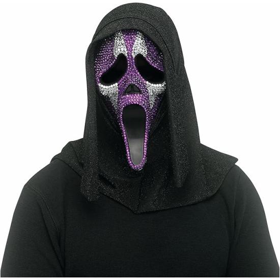 Máscara Brillante de Bufón Ghost Face – Terror con Estilo y Brillo Máscara Brillante de Bufón Ghost Face – Terror con Estilo y Brillo