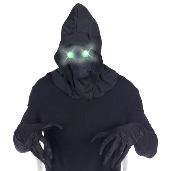 Máscara Cara Invisible con Ojos Luminosos Verdes Máscara Cara Invisible con Ojos Luminosos Verdes