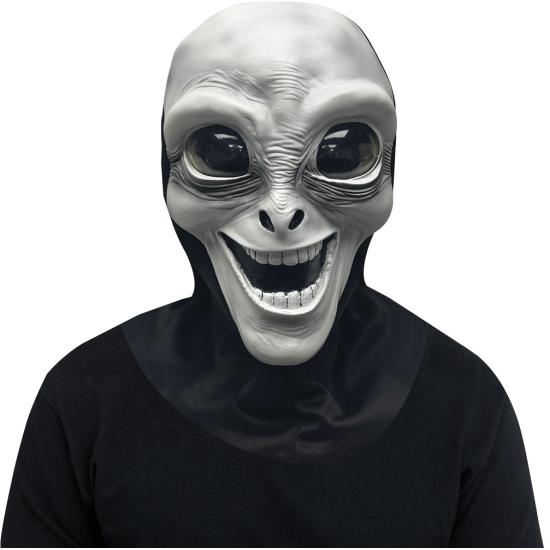 Máscara de extraterrestre sonriente adultos Máscara de extraterrestre sonriente adultos
