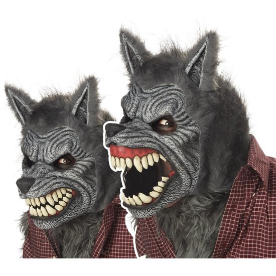 Máscara de Hombre Lobo animada deluxe Máscara de Hombre Lobo animada deluxe