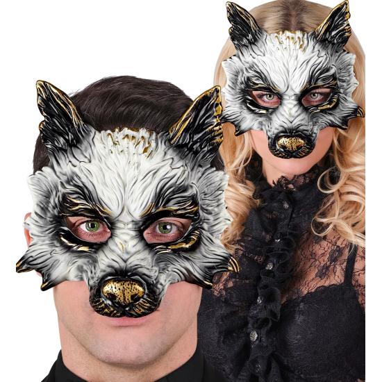 Máscara de Lobo Realista para Carnaval, Halloween o Fiestas de Disfraces – Unisex – Diseño 3D con Detalles Dorados Máscara de Lobo Realista para Carnaval, Halloween o Fiestas de Disfraces – Unisex – Diseño 3D con Detalles Dorados