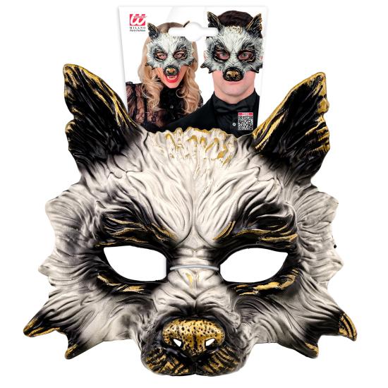 Máscara de Lobo Realista para Carnaval, Halloween o Fiestas de Disfraces – Unisex – Diseño 3D con Detalles Dorados Máscara de Lobo Realista para Carnaval, Halloween o Fiestas de Disfraces – Unisex – Diseño 3D con Detalles Dorados