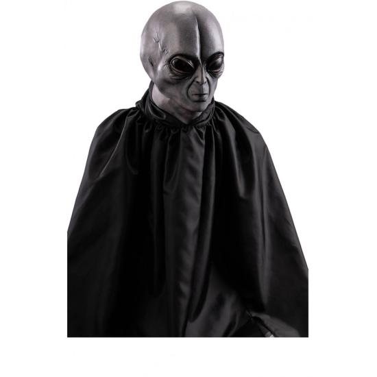 máscara de látex extraterrestre con solapa de cartón máscara de látex extraterrestre con solapa de cartón