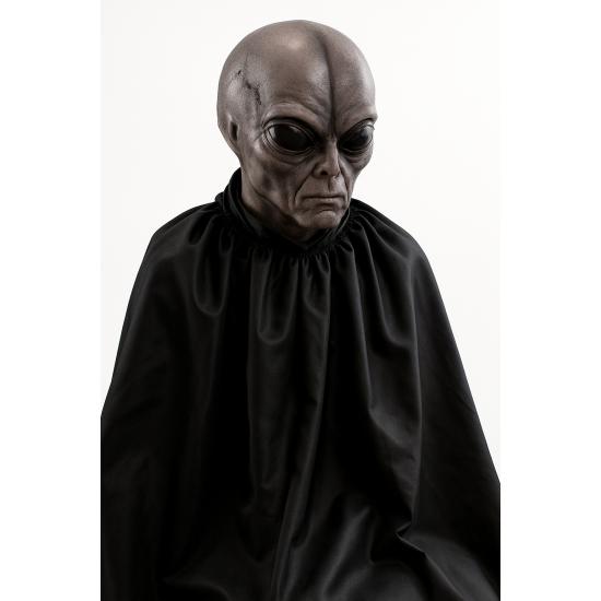 máscara de látex extraterrestre con solapa de cartón máscara de látex extraterrestre con solapa de cartón