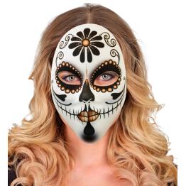 Máscara de Tela Señora Día de los Muertos