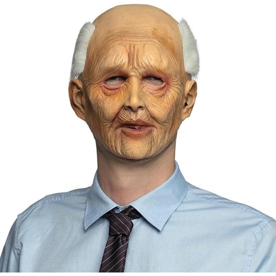 Máscara disfraz Viejo con Peluca. Máscara disfraz Viejo con Peluca.