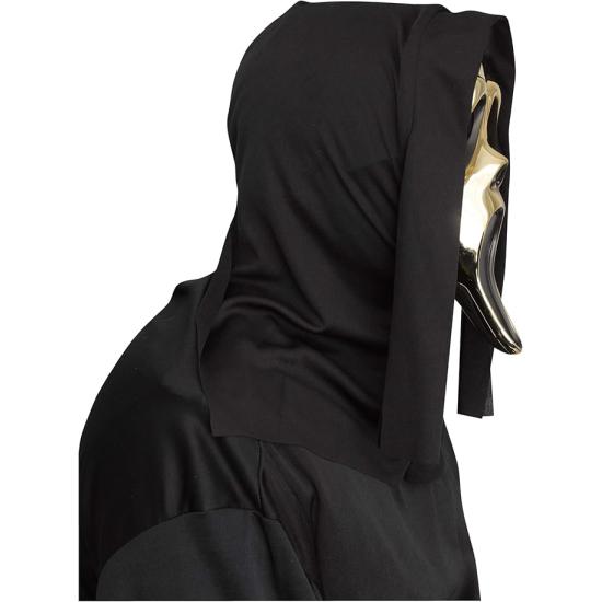 Máscara GhostFace® Gold Chrome con Cubierta – PVC Duro Cromado Máscara GhostFace® Gold Chrome con Cubierta – PVC Duro Cromado