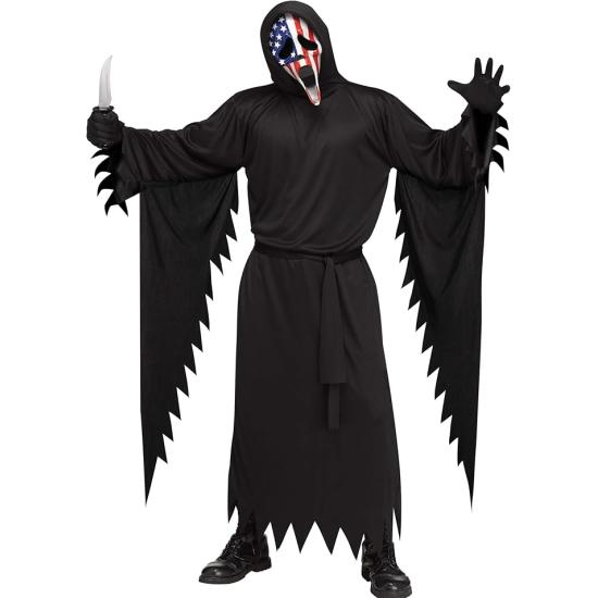 Máscara Ghost Face Patriótica – Terror Clásico con Estilo Americano Máscara Ghost Face Patriótica – Terror Clásico con Estilo Americano
