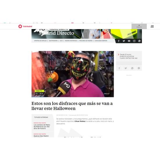 Máscara La Purga con Luz Máscara La Purga con Luz