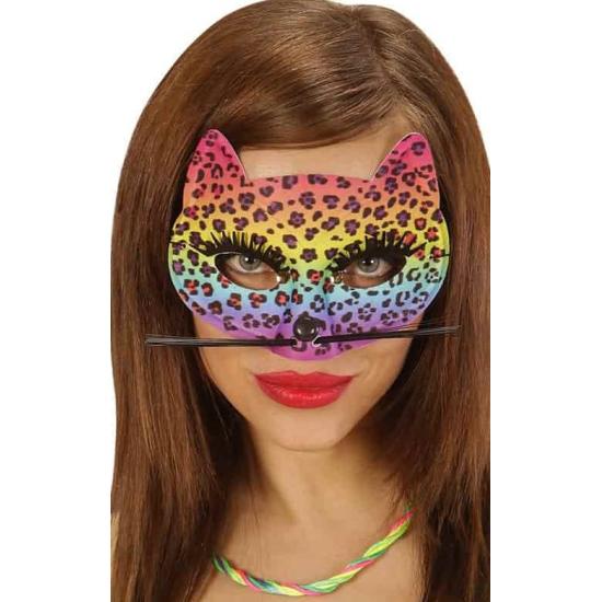 Máscara Leopardo de Arcoiris Máscara Leopardo de Arcoiris