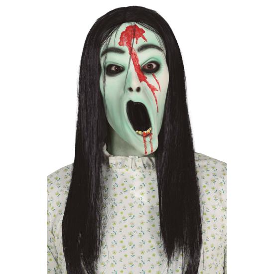 Máscara Niña Fantasma con Pelo Máscara Niña Fantasma con Pelo