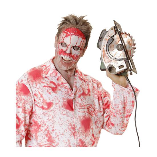 Máscara Psycho Ensangrentada en tejido sin Mentón Máscara Psycho Ensangrentada en tejido sin Mentón