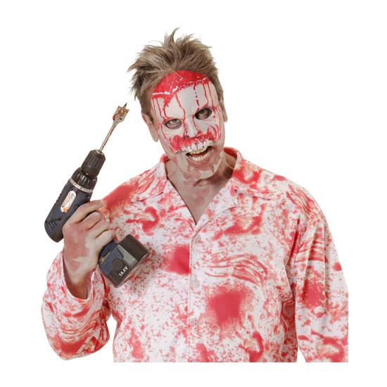 Máscara Psycho Ensangrentada en tejido sin Mentón Máscara Psycho Ensangrentada en tejido sin Mentón