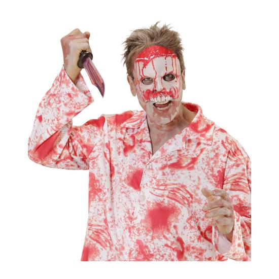 Máscara Psycho Ensangrentada en tejido sin Mentón Máscara Psycho Ensangrentada en tejido sin Mentón